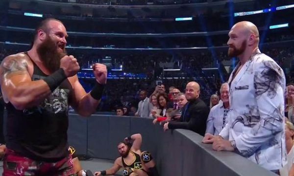 Тайсън Фюри предизвика масово меле в WWE (видео)