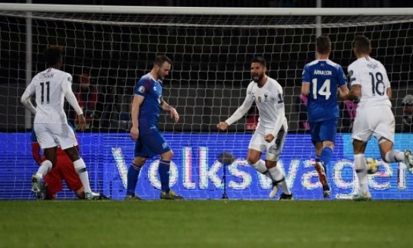 Гол от дузпа носи важна победа на Франция срещу Исландия 