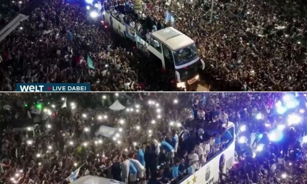 Започна парадът на националния отбор на Аржентина 