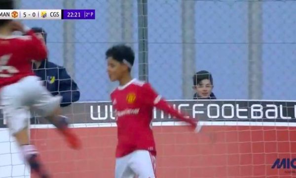   Роналдо-младши вкара за юношите на Ман Юнайтед