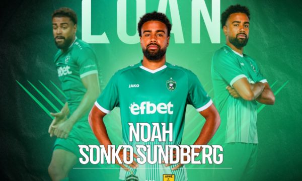 Лудогорец преотстъпи Ноа Сонко-Сундберг на Арис Солун