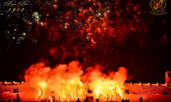 Стадионът на Ботев Пловдив грейна за 106-ия рожден ден (видео)