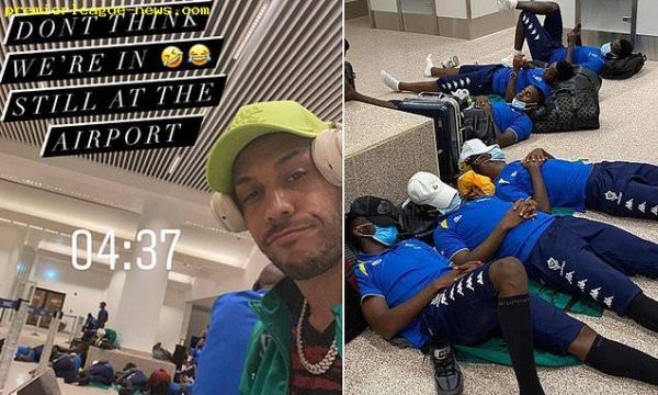 Обамеянг бил принуден да спи на пода на летището