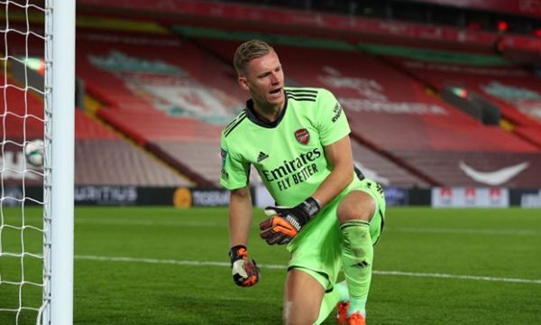 Лено е първият вратар на Арсенал от 8 г., без гол на „Анфийлд”