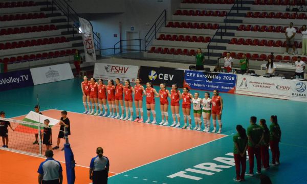 Волейболистките до 16 г. с четвърта загуба на Европейското 