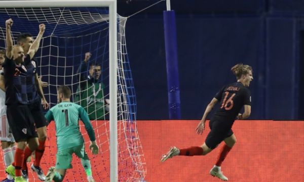 Хърватия си отмъсти на Испания с победен гол в добавеното време