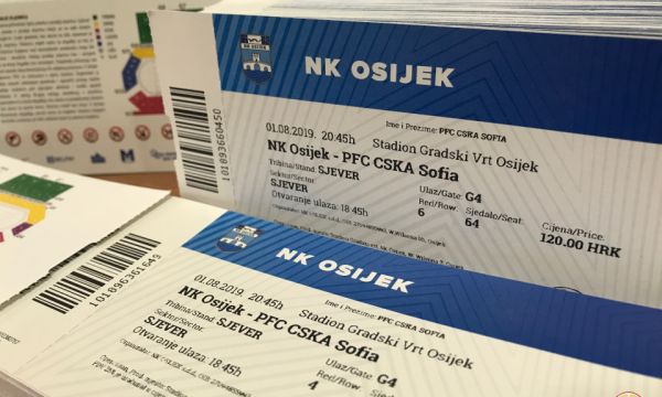 Осиек отпусна само 700 билета за фенове на ЦСКА, вече са в продажба на Армията