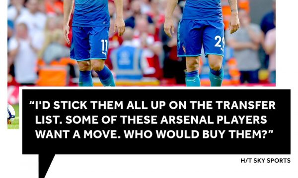 Невил: Някои играчи искат да напуснат Арсенал, но кой ще ги купи 