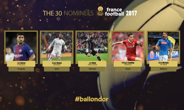 Станаха известните следващите пет кандидата за Златната топка 2017 