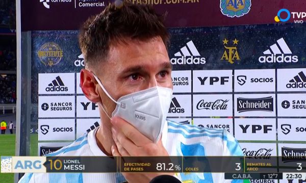 Меси се разплака след победата над Боливия