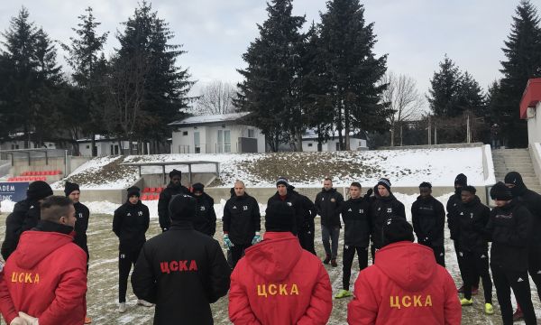 Без изненади при първата тренировка на ЦСКА за годината