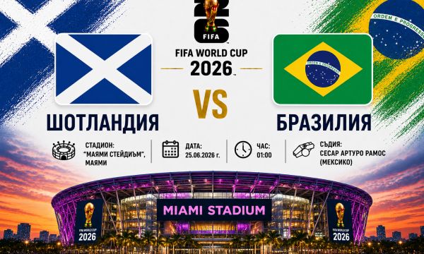 Бразилия ще разбие мечтата на Шотландия 