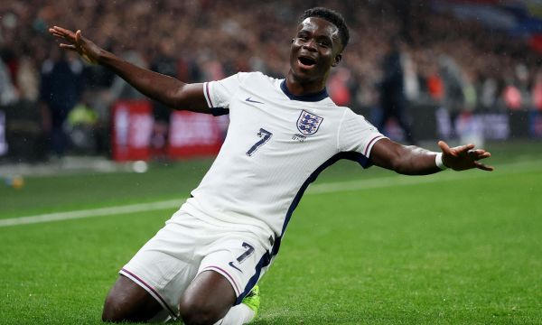 Сака потвърди, че не е получил травма в мача срещу Сърбия