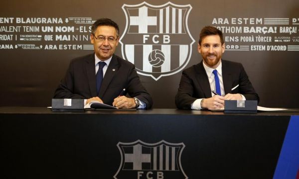 Официално: Меси удължи договора си с Барселона