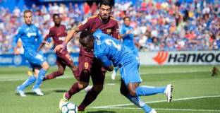 Златни резерви измъкнаха трите точки за Барса срещу Хетафе