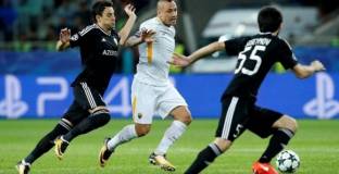 Рома взе своето в мача с Карабах (видео)