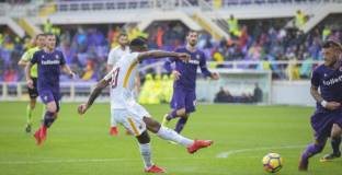 Рома измъкна трите точки при визитата си на Фиорентина (видео)