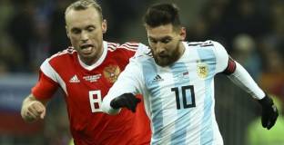 Спорен гол носи успеха на Аржентина над Русия на обновения Лужники (видео)