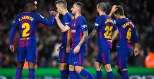 Барса вкара още пет на Мурсия и продължава напред за Купата (видео)