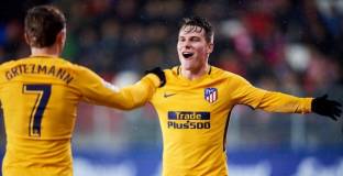 Атлетико измъкна трите точки от Ейбар (видео)