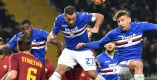 Рома измъкна точка при визитата си на Сампдория