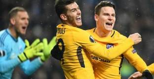 Атлетико крачи уверено към следващата фаза на Лига Европа (видео)