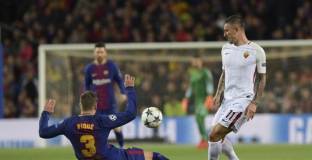 Барса с единия крак на полуфиналите в ШЛ (видео)