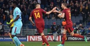 Рома извърши чудо на Олимпико срещу Барса (видео)