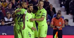 Барса писа петица на Леванте