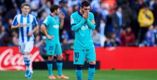 Барселона с грешна стъпка срещу Реал Сосиедад