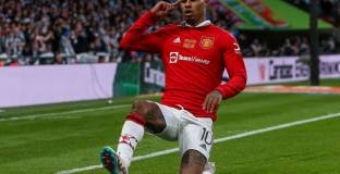  Вторият гол на Ман Юнайтед бе записан на Рашфорд 