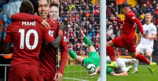 Дубъли на Фирмино и Мане донесоха победата на Ливърпул над Бърнли (видео)