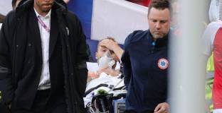 Ериксен е отправил поздрав, напускайки стадиона