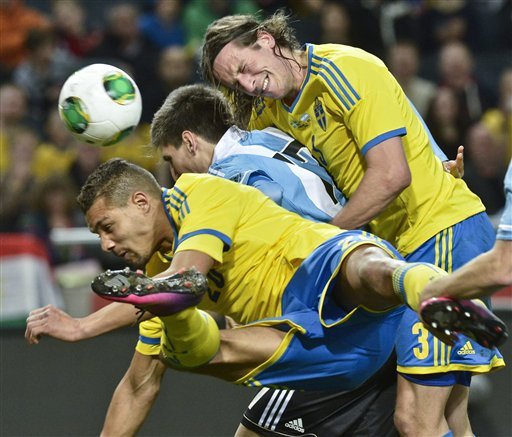 Швеция - Аржентина 2:3 