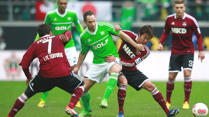 Волфсбург - Нюрнберг 2:2 