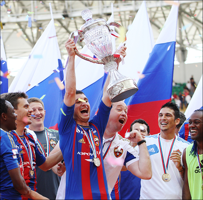  ЦСКА Москва триумфира с Купата на Русия, надигравайки Анжи на финала след дузпи