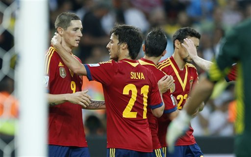 Испания победи Таити с двуцифрен резултат (видео)
