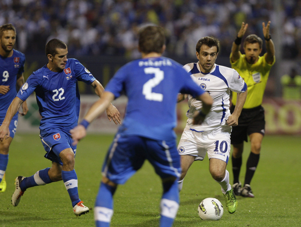 Босна и Херцеговина - Словакия 0:1 