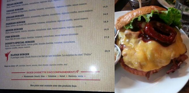 Шведска верига за бързо хранене кръсти хамбургер на Златан Ибрахимович на цена от 30 евро