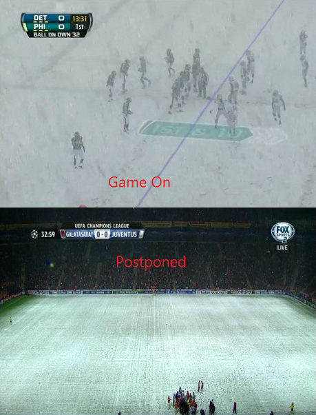 Разликата между Шампионска лига и Американската футболна лига (NFL)