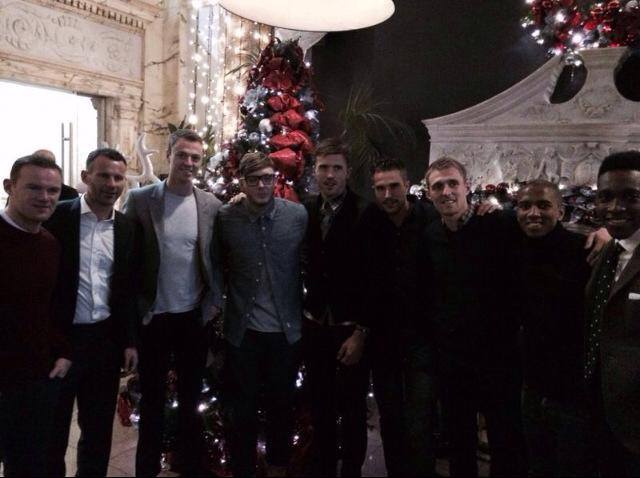 Снимка от коледното парти на Манчестър Юнайтед