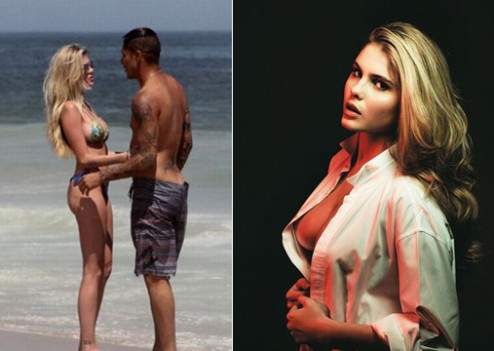 Паоло Гереро прекара Свети Валентин на плажа в Бразилия с приятелката си Барбара Евънс