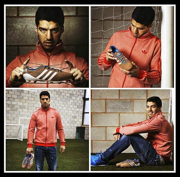 Нападателят на Ливърпул Луис Суарес получи първите си персонални бутонки от Adidas