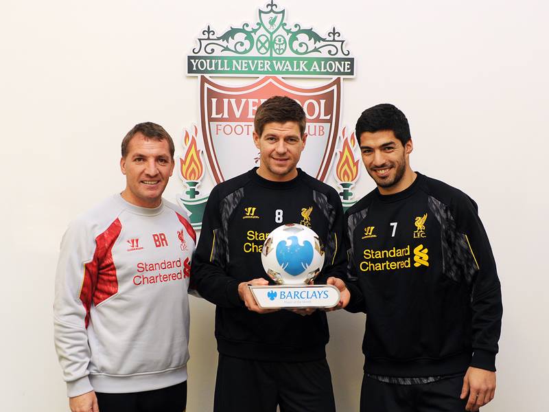 Роджърс, Джерард и Суарес бяха избрани за най-добър мениджър и най-добри играчи на месец март