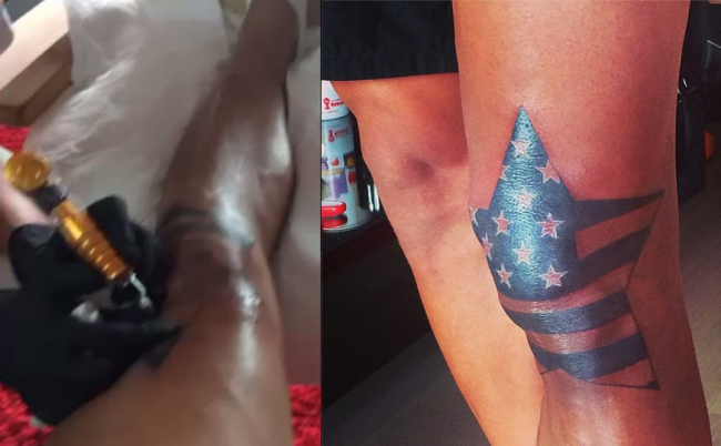 Националът на  САЩ Джермейн Джоунс се подготви с татуировка за Мондиал 2014