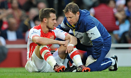 Арсенал загуби Рамзи за шест седмици