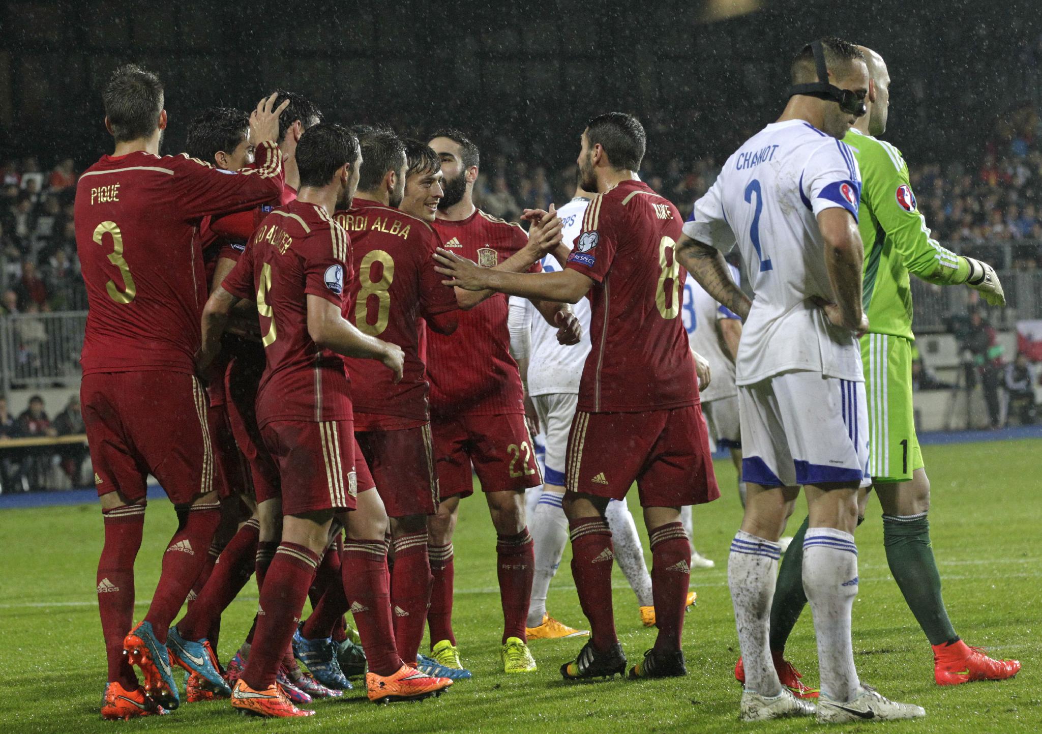 Люксембург - Испания 0:4 