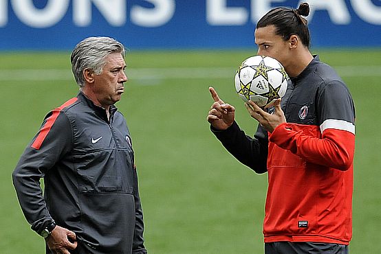 Анчелоти: Не знам за Гуардиола, но аз лесно работих с Ибрахимович