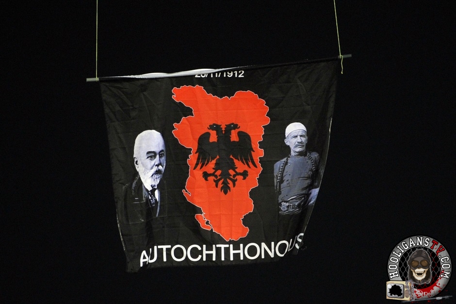 Банерът от Сърбия - Албания вече е в УЕФА