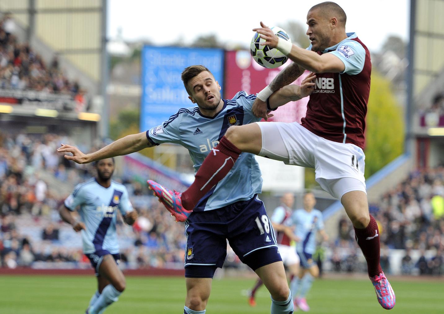 Бърнли - Уест Хем 1:3 